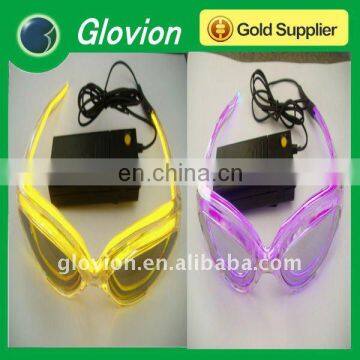 Hot sale fashion el flashing glasses el light glasses led flashing party glasses