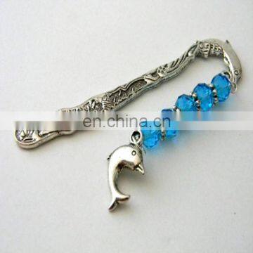 New arrival antique style fancy 3d animal dolphin bookmark for children