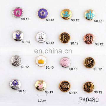 fancy designer snaps button purple color /fancy wholesale 12mm pearl prong snap button