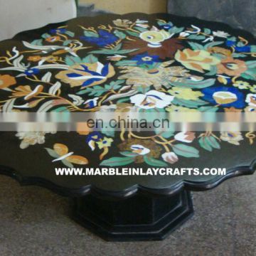 Round Marble Inlay Table Tops