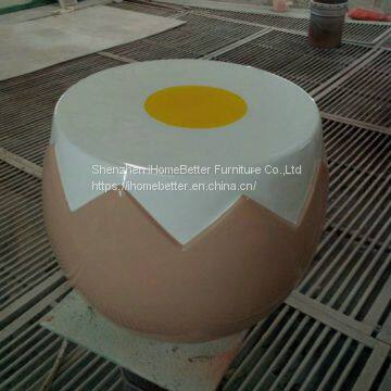 Fiberglass Egg-shaped Tea Table photo-2