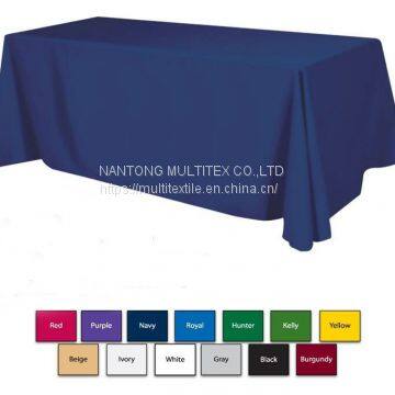 navy blue 90x156 rectangualr cheaper polyester display tablecloth well sell
