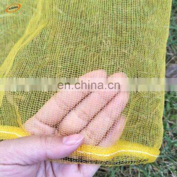 body wash mesh bag/mono dates mesh bag/15cmx 5m lemon yellow mesh bag