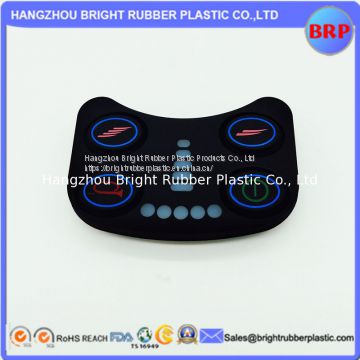 High Quality Foodgrade Custom 50 Shore A Various Silicone Rubber Keypad With Spray Wear-Resistant Hand Ink