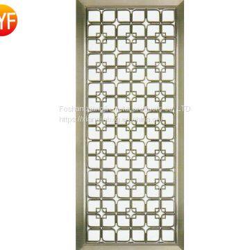 JYFQ0215 Laser Cutting Stainless Steel Home Room Divider Screen