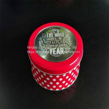 PVC With Window Round Micky Tin Christmas 0.23mm Level A  Tinplate