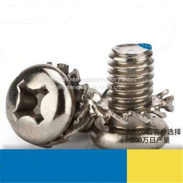 M3/M4 Screws Kit Set Vis Tornillos Cross Recessed Pan Head Screw And Serrated Lock Washer External Teeth Assemblies GB/T9074.2 photo-2