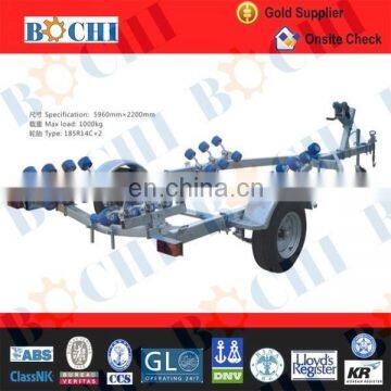 1000 Kg Single Axle Galvanized Stainless Steel Folding Boat Trailer