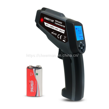 multifuncton dual laser digital industrial Infrared Thermometer CN8011AT high temperature thermometer gun