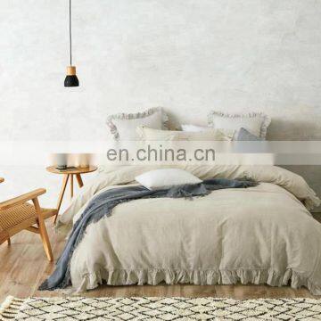 High quality Linen Bed 100% Pure French Linen Duvet cover Sets Customer Size bedding sets