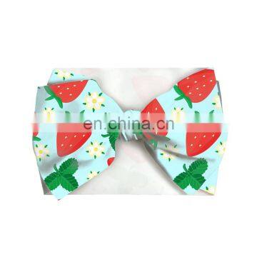 Cute Strawberry bowknot Headband Baby Flower baby bow headband For Newborn Baby Multiple Pattern