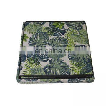 Good Quality Homely Supply Linen Foldable Seat Box Folding Storage Stool Ottoman photo-5