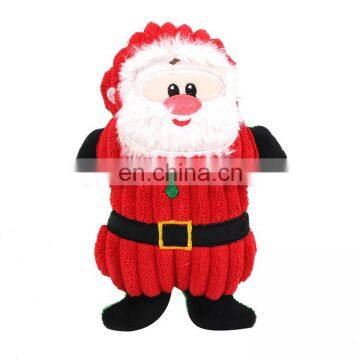 Interactive Cute Cartoon Molar Bite Resistant Simple Pet Plush Squeaky Toys Christmas for Dogs photo-5