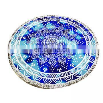 New Arrival Multi Pattern Color Digital Printed Custom Circle Microfiber Towels Turkish Round Beach Towel With Tassels photo-6