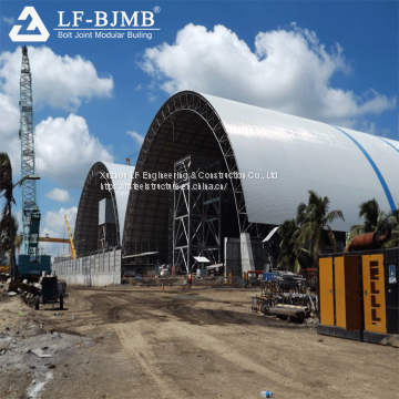 LF Long Span Roof Steel Space Frame Barrel Type Coal Storage For Sale photo-5