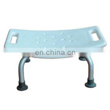 low profile child perineal shower chair shower seat without back aluminum frame with HDPE seat with  CE