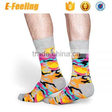 2016 Fashion Custom Jacquard Logo Camo Socks photo-4