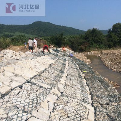 PVC Coated Hexagonal Gabion Mesh Woven Gabion Stone Cage