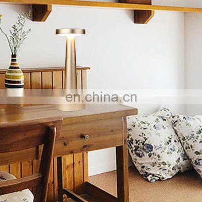 European style rechargeable led table lamp for Living room