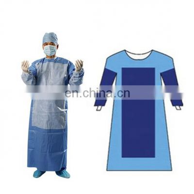 Biodegradable non-woven non sterile disposable surgical gown reinforced