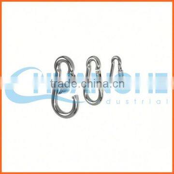 Made in china stainless steel spring snap hook with eyelet