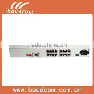 16 Voice over E1 Phone Fiber PCM Multiplexer