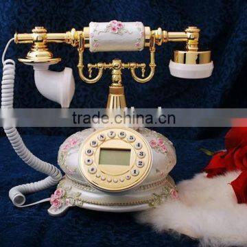 Old style antique telephone with resin material