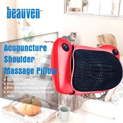 Shiatsu Neck and Back Massager with Soothing Heat Electric Deep Tissue 3D Kneading Massage Pillow for Shoulder Leg Body Muscle Pain Relief