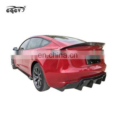 Factory Price High Quality Carbon Fiber Frontl ip Side Skirt Diffuser for Tesla Model 3 photo-2
