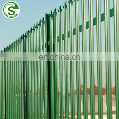 Anti climb anti theft narrow gap 8ft palisade fencing panels security residential fence