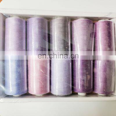 Home use cheap good quality 40s 2 sewing thread  colorful embrodery  sewing thread set