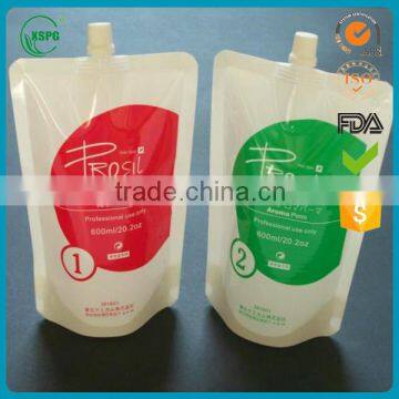 High quality Aluminum Laminated Facial Mask Spout Pouch for liquid packaging