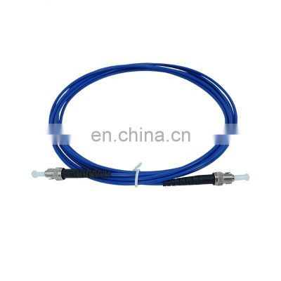 ftth st production machine systimax simplex cable de conexion de fibra 3 meter spiral fiber optic armoured optical patch cord