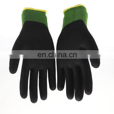 High Quality Level 5 Cut Resistant Gloves Nitrile Sandy Cut Resistant Gloves