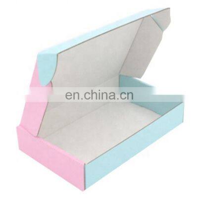 Wholesale Factory 4 Color Printing Garment Packaging Shipping Paper Corrugated pink mailers Box