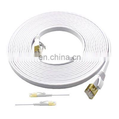 Flat patch cord CAT7 cable with RJ45 Factory  OEM