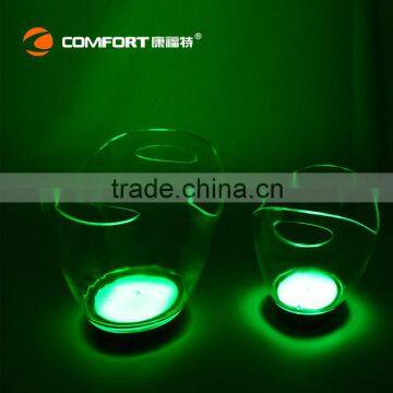 Large Plastic Led Illuminated Ice Bucket Clear photo-5