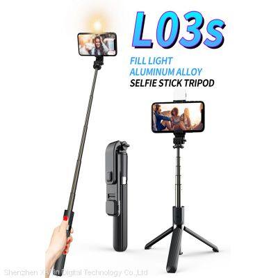 L03s    Fill Light Bluetooth Tripod Selfie Stick(Aluminium Alloy)