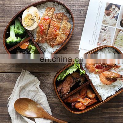 Bento Lunch Box Wooden Lunch Box