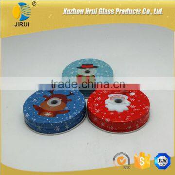 70mm Attractive Christmas Style Tinplate Cap for Mason Jar photo-2