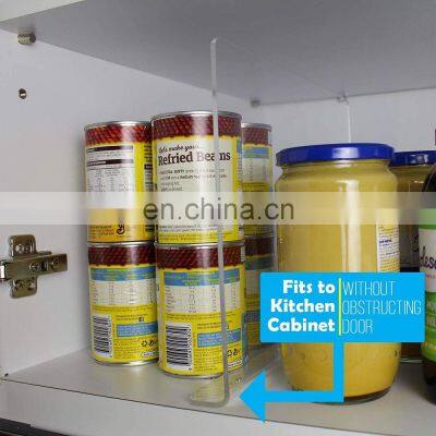 Clear Acrylic Shelf Organizer Custom Easy Assembled Closet And Cabinet Acrylic Shelf Divider