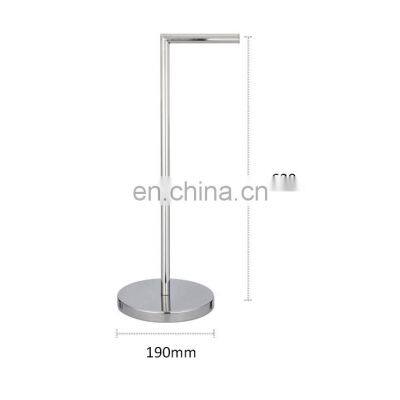 Fashion Modern Stainless Steel Toilet Paper Holder Simple Toilet Paper Holder and Easy to Use Standing Toilet Paper Holder photo-2