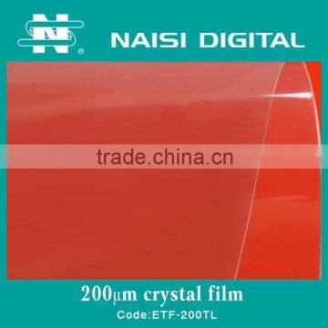 China crystal clear cold lamination film