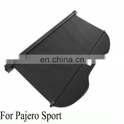 Black Trunk Shade Rear Cargo Cover Shield for Pajero Sport 2012 -2015