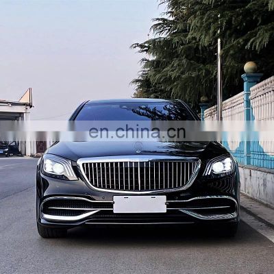 For Mercedes benz S class W222 14-20 modified Maybach model body kit include front rear bumper assembly for S350 S400 S450 S500