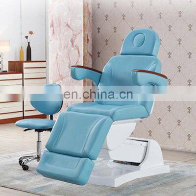 Modern Adjustable Therapy Spa Salon Cosmetic 3 Electric Motors Beauty Massage Tables Treatment Bed Podiatry Facial Tattoo Chair