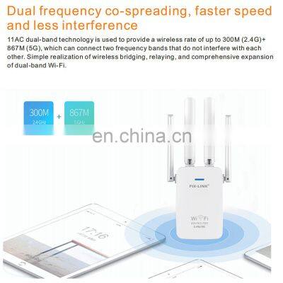 Easy Setup WiFi Range Extender 1200Mbps Dual Band Wifi Repeater 2.4/5GHz Internet Wi-Fi Signal Booster photo-4
