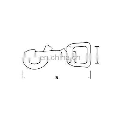 JRSGS Heavy Duty Bolt Snap Swivel Eye Locking Key Solid Brass Hardware S0250 photo-2