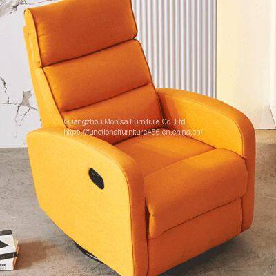 New Single-Seat Manual Function Sofa Modern Minimalist Electric Can Shake Lunch Break Function Flannel Sofa Recliner photo-5