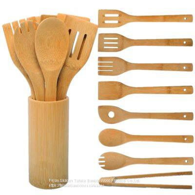 Bamboo cooking utensil set Wholesale bamboo kitchen utensils allbamboo totally bamboo China